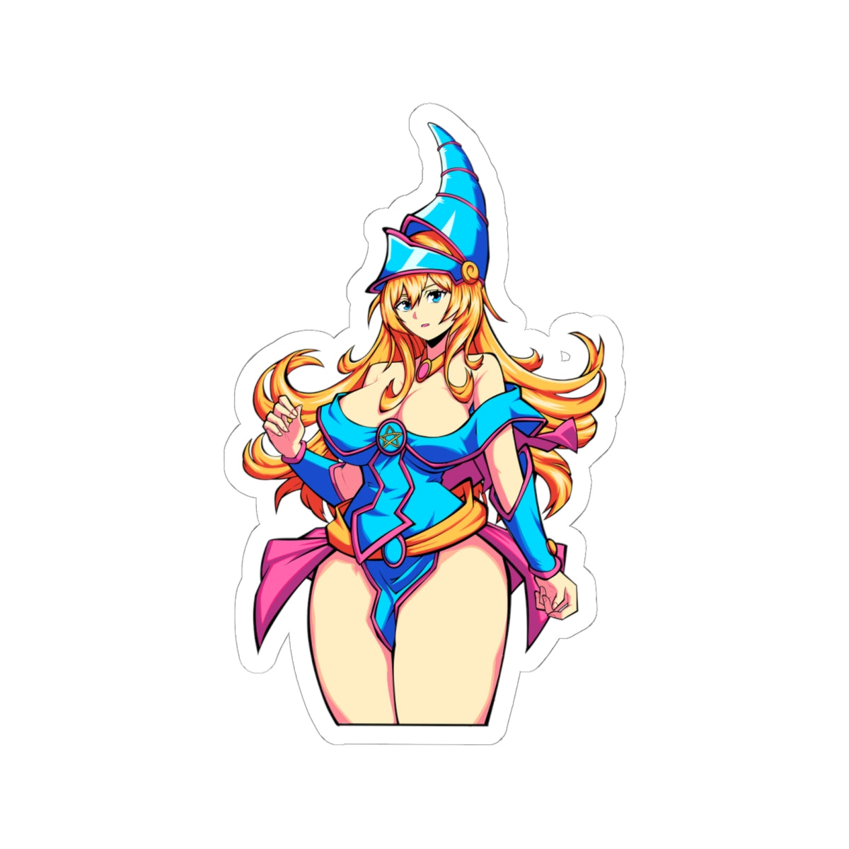 SFW Dark Magician Girl Kiss-Cut Sticker