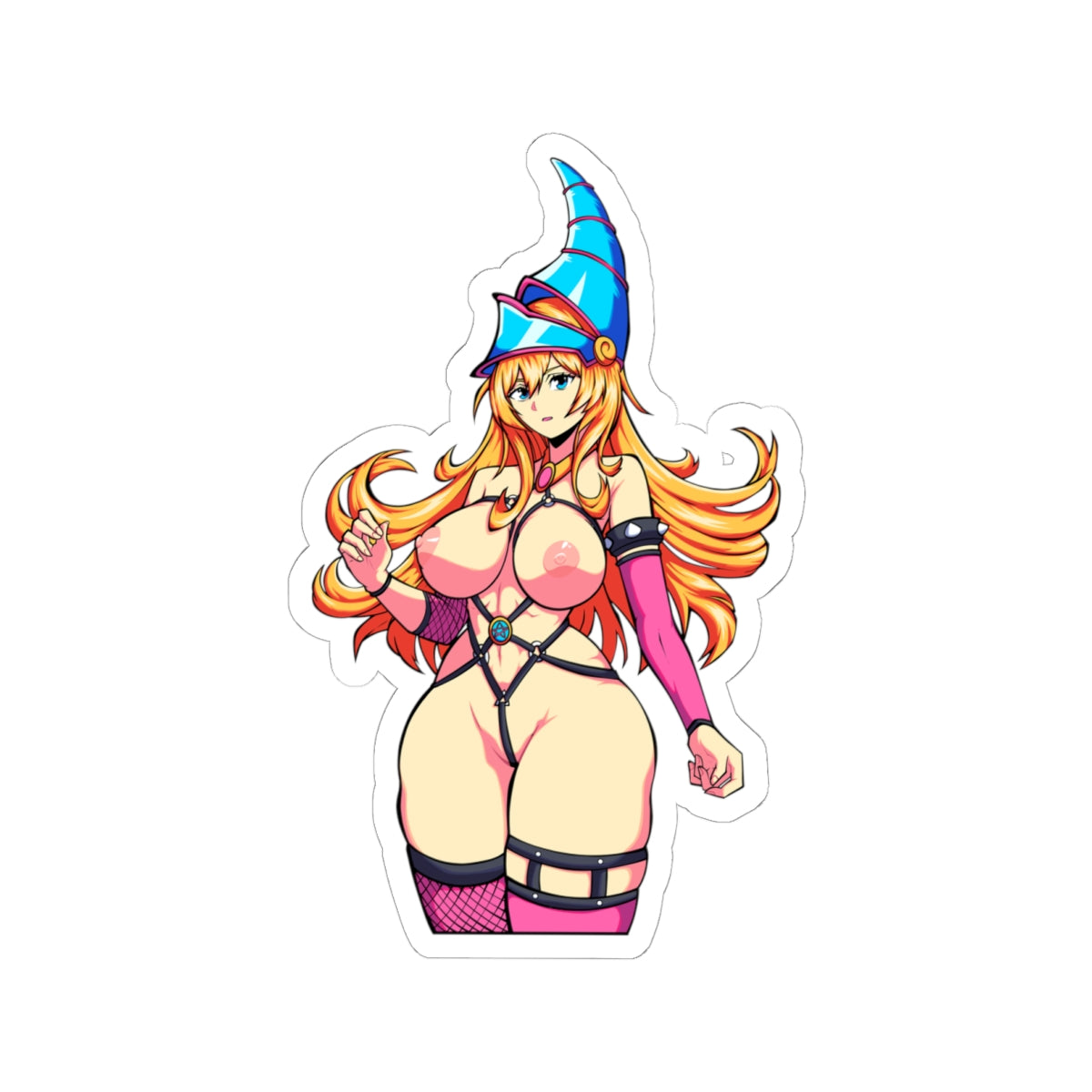 NSFW Dark Magician Girl Kiss Cut Sticker