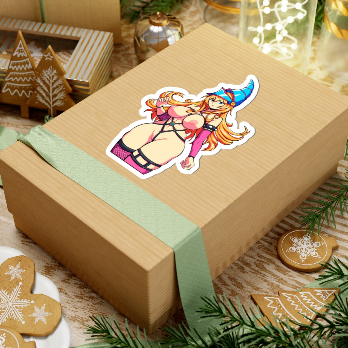 NSFW Dark Magician Girl Kiss Cut Sticker
